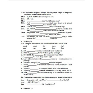 Sách - Bài Tập Tiếng Anh Lớp 8 - Không Đáp Án - Bám Sát SGK Chân Trời - Hồng Ân