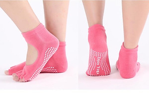 VỚ TẬP YOGA HỞ NGÓN ĐÍNH HẠT CHỐNG TRƯỢT ( Màu ngẫu nhiên) - HENRYSA