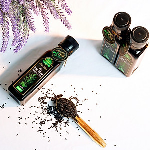 Dầu Mè Đen Nguyên Chất Bảo Tâm (Dầu Mè Nguyên Chất, Dầu Vừng Đen Nguyên Chất) – Sản xuất từ Hạt Mè Đen Thuần Chủng Tự nhiên, Cao cấp - Nấu Canh, Trộn Salad, Cho bé Ăn Dặm - Hàng Chính Hãng – 120 ml