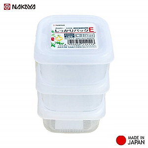 Set 3 hộp chia thức ăn dặm cho bé đa năng tiện dụng ( Bản vuông ) - Hàng nội địa Nhật Bản.