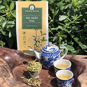 TRÀ KIM NGÂN HOA (100% NỤ HOA) TÚI 50G - THÁI MINH NGUYÊN. Hàng chuẩn chất lượng số 1 Việt Nam.