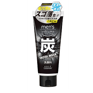 Sữa Rửa Mặt Nam Chiết Xuất Than Hoạt Tính Kosé Softymo Men's Facial Wash A (130 G)