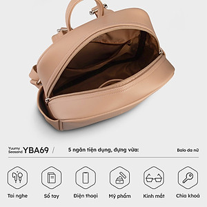 Balo Yuumy ( Thời trang nữ tiện lợi cỡ trung - Balo da Seasand YBA69 )