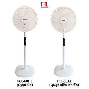 Quạt Cây Đứng Mitomo FCE-60 có điều khiễn từ xa, hẹn giờ hàng chính hãng