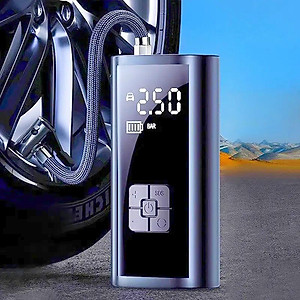 Máy Bơm Lốp Xe Điện 150PSI MH LED Thông Minh Pin Sạc Nhỏ Gọn Mạnh Mẽ Tự Động Ngắt Khi Đủ Hơi