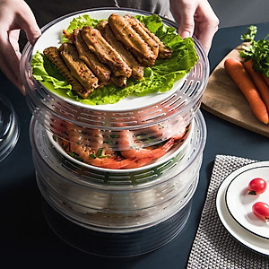 Lồng Bàn Đậy Thức Ăn, Giữ Nhiệt Thực Phẩm Đa Tầng Bằng Nhựa  PP Cao Cấp - Hàng Loại 1 - Chính Hãng MINIIN