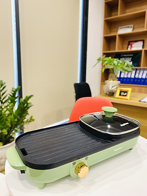 Bếp lẩu nướng điện đa năng Nagakawa NAG3104 (1500W) - Hàng chính hãng