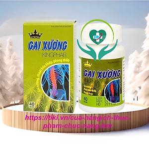 Viên uống Gai xương Kingphar, hộp 40v, hỗ trợ giảm đau lưng, do gai cột sống