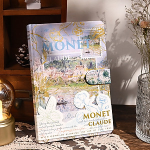 Sổ Tay Bìa cứng phong cách cổ điển,sổ nhật kí vintage chủ đề hội họa tranh Vangogh Lalunavn B188