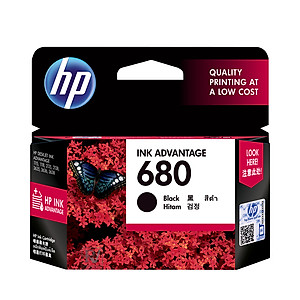 Mực in HP 680 Black Original Ink Advantage Cartridge (F6V27AA) - Hàng chính hãng