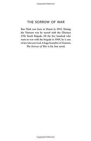 Sách The Sorrow Of War (Paperback)