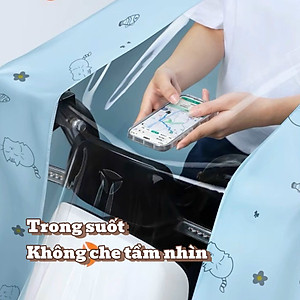 Áo Mưa Một Đầu Có Kính Che Mặt Bảo Vệ Toàn Thân Dày Dặn, Bền Chống Thấm Mưa Tuyệt Đối Phong Cách Thời Trang - HÀNG CHÍNH HÃNG MINIIN