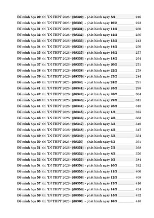 Sách - 60 Đề Minh Họa Tốt Nghiệp THPT 2026 - Môn Hóa Học