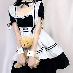 Maid Costume Maid Dresses Classic  Japanese Anime Maid Outfit S