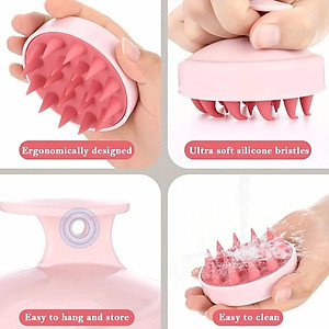 Lược gội đầu silicone - Massage da đầu, giảm ngứa, giảm gàu tăng cường tuần hoàn máu giảm gãy rụng tóc