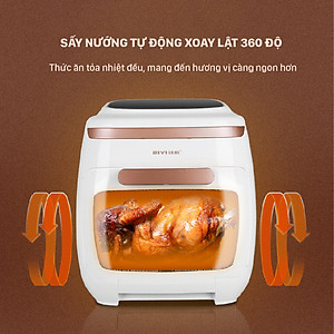 Nồi Chiên, Nướng, Quay Không Dầu Điện Tử BIYI AF-602A, Dung Tích Lớn 11L - Hàng Chính Hãng