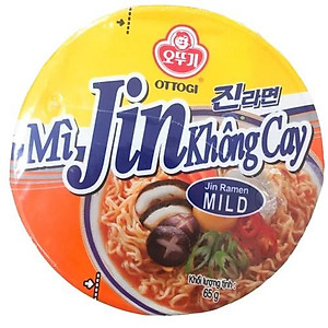 Combo 6 Ly Mì Jin Không Cay Ottogi 65g