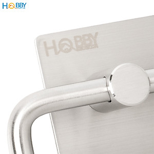 Giá treo cuộn giấy vệ sinh inox 304 dán tường Hobby home decor G1