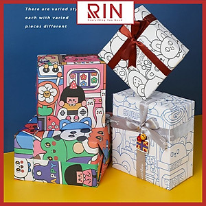 Giấy gói quà / giấy quà tặng/ giấy bao tập cao cấp 