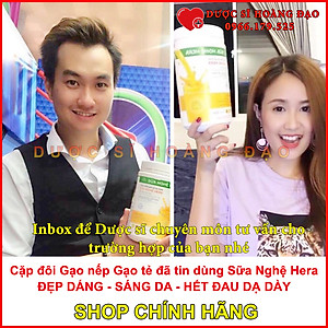 Sữa Nghệ Hera 500g [Chính Hãng-Mẫu mới] - HẾT ĐAU DẠ DÀY và giúp LỢI SỮA cho con bú [Tặng 1 Mặt nạ Saffron sữa ong chúa]