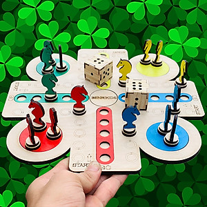 Đồ Chơi Gỗ Board Game  Bàn Cờ Cá Ngựa Đua Ngựa Mới Nhất 2021 Giúp Bé Tư Duy Chiến Thuật, Phát Triển Trí Tuệ