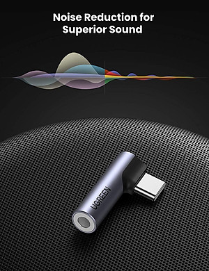 Ugreen UG80384AV154TK Jack chuyển USB type C bẻ góc 90 độ ra 3.5mm Headphone Audio - HÀNG CHÍNH HÃNG
