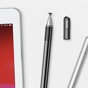 Bút cảm ứng 2 đầu 2 in 1 Baseus cho điện thoại mày tính bảng iPhone iPad Samsung window PC - Hàng chính hãng