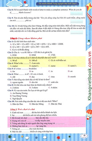 Sách Em Muốn Thành Trạng Nguyên Nhỏ Tuổi (Lớp 4)