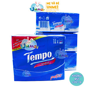 Khăn Giấy Bỏ Túi Petit Neutral Tempo (Lốc 18)