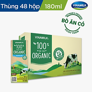 Thùng 48 hộp Sữa Tươi Tiệt Trùng Vinamilk Green Farm Organic 180ml