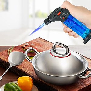 Hột Qụet Bật Lửa khò 1 tia Cob-001 hiển thị mức nhiên liệu đẹp độc lạ - dùng gas cao cấp ( giao màu ngẫu nhiên )