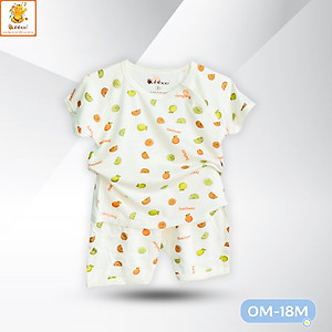 Bộ sơ sinh cài giữa cotton tay ngắn cho bé trai bé gái BB143