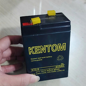 Bình ắc quy cho đèn sạc, xe đồ chơi trẻ em 6V 4.5AH