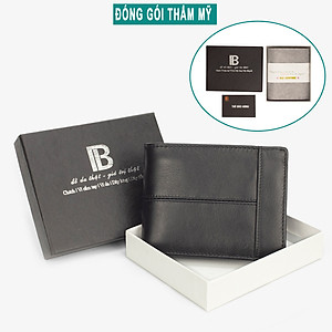 Ví nam, bóp nam da bò sáp Bụi Leather V106 - Bảo hành 12 tháng