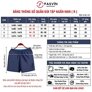 Quần đùi nam ngắn chạy bộ Fasvin R21451.HN vải Dù Gió nhẹ mát tiện dụng thể thao hay mặc nhà