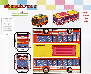 Sách Cắt Và Dán Hình 3D - Bé Khéo Tay - Thế Giới Sáng Tạo