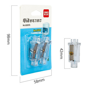 Lõi Gọt Bút Chì Thay Thế Cho Gọt Chì Điện Tự Động Deli Tiện Lợi, An Toàn Và Bảo Vệ Người Dùng, Màu Sắc Hiện Đại Sang Trọng