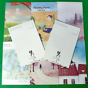 Hộp 36 Post Card Chủ Đề Kỷ Niệm Tuổi Thơ (9.3 x 14.3cm)