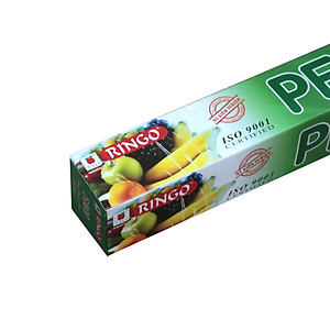 Màng bọc thực phẩm PE Ringo, An toàn, Dùng được trong tủ lạnh, lò vi sóng, có lưỡi cắt dạng trượt