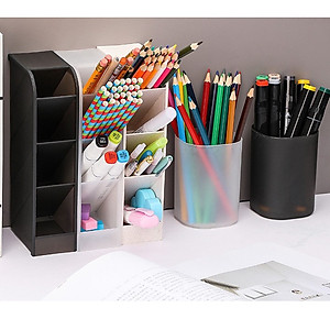 Hộp đựng bút Lalunavn 4 tầng khay kệ đựng bút đồ dùng học tập văn phòng phẩm dễ thương B141