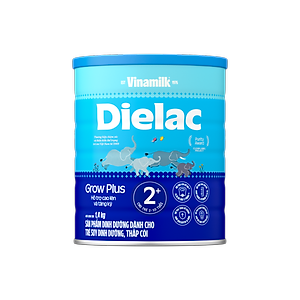 Sữa bột Vinamilk Dielac Grow Plus 2+ Hộp thiếc 1400g (Sữa Non)