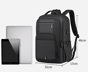 Balo laptop nam đa chức năng cao cấp phong cách mới 15.6"