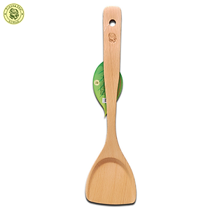 Sạn Gỗ 08 Xẻng Cán Dài Dùng Lật Chiên Xào Đảo Trở Thức Ăn - Đồ Gỗ Nhà Bếp Thương Hiệu Trường Sơn