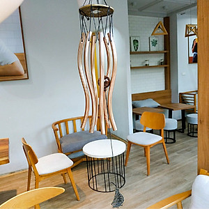 Chuông gió may mắn 6 thanh cong thuyền thuận buồm xuôi gió