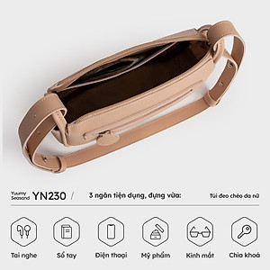 Túi Yuumy ( Thời trang nữ thời trang năng động size 23 - Túi đeo chéo da Seasand YN230 )