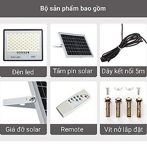 Đèn năng lượng mặt trời chóng chói 50W, 100W, 200W ( vỏ nhựa )