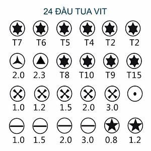 Bộ tua vít sửa chữa điện thoại/laptop 25 món trong 1
