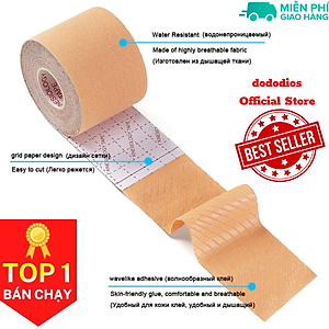 Băng keo dán cơ thể thao dododios chất liệu cao cấp chống chấn thương, bảo vệ trong quá trình tập gym, băng dán thể thao, băng dán cơ tay, băng dán cơ chân - Hàng chính hãng