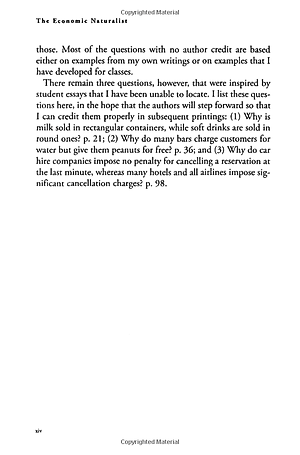 The Economic Naturalist: Why Economics Explains Almost Everything