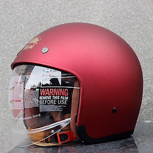 Nón bảo hiểm 3/4 ROYAL M139 có kính âm màu ĐỎ ĐÔ